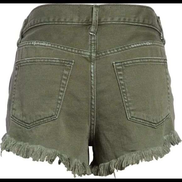 Free people shorts Sz 30 NWT Sage color High Raise - Picture 3 of 9